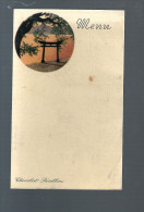 Q732 - PETIT MENU CHOCOLAT REVILLON - DECOR JAPONISANT - Revillon
