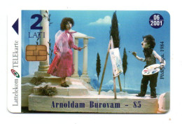 Poupée Doll Personnage Voiture Jeu Télécarte Lettonie Phonecard (KV 436) - Lituania