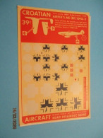 525-3 Décal Pour Maquette Plastique ANNEES 60/70 Planche HISAIRDEC Echelle 1/72e Avion CROATIE ME 109 G2 - Transfer