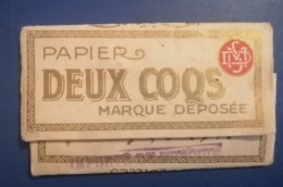 Papiers Tabac Period Ottoman RARE PAPIER 2 COQS MARQRE DEPOSEE FRANCE TURQUIE - Cigarette Holders