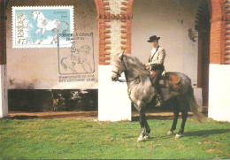 31502 Carte Maximum - Portugal - Cavalo Lusitano - Cheval - Horse - Correio A Cavalo Veiros A Estremoz - Maximum Cards & Covers