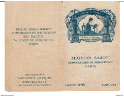 MAISON SAJOU  ALBUM BRODERIES N°6 Point De Croix Alphabet - Dépliant De 4 Planches & 8 Volets ( Pas Courant ) VOIR SCANS - Cross Stitch