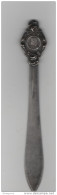 OUVRE LETTRES Ou COUPE PAPIER ANCIEN  Fin 19è Ou Début 20è, ARGENT FIN, MOTIFS RELIGIEUX Avec ROSE,VOIR SCAN,SUPERBE - Apri Lettere