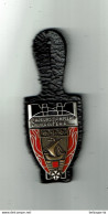 INSIGNE De CASQUE DES SAPEURS POMPIERS De PARIS EMAILLE Avec Cuir  ( Obsolète )  Pas Courant -  VOIR SCANS - Firemen