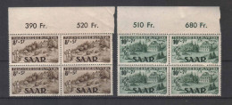 SAAR GERMANY STAMPS. 1949, Mi.#262-263, MNH - Blocks & Sheetlets
