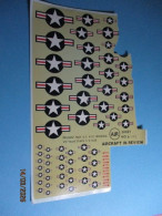 525-5 Décal Pour Maquette Plastique ANNEES 60/70 Planche AIR Ech.72e GRANDE PLANCHE COCARDES POST 47 - Transfer