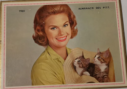 Almanach Des PTT 1965, JURA, Dame Aux Chatons Et Enfant Aux Petits Chiens, Très Bon état. - Big : 1961-70