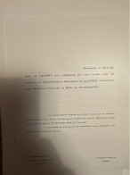 Delcampe - .1963 Liege Ninane Mademoiselle Francoise De Lannoy & Monsieur Froylan Du Bus De Warnaffe - Hochzeit