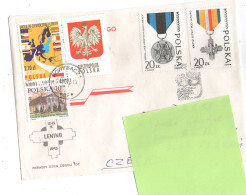 Year 2008 (?) -  Postage  Used Cover In Czech Republic, With Postmark, Stamps Medails - Lettres & Documents