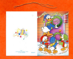 Etiquette Cadeaux Joyeux Noel Disney Donald  Mini Carte - Kerstmannen