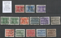 Italy 1944/45 Regency Luogotenenza Segnatasse Postage Due No Fasces NO WMK Cpl 13v Set VFU - Postage Due