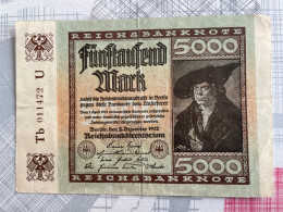 ALLEMAGNE Billet 1922 - 5000 Mark