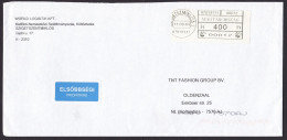 Hungary: 5x Cover To Netherlands, 2001-2014, ATM Machine Label, Variation In Rate (1x Backflap Missing) - Briefe U. Dokumente