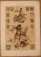 4 Lithos Du Journal De La Décoration (vintage) - Art Nouveau / Art Deco