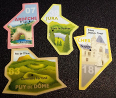 Lot De 4 Aimants Le Gaulois 07 18 39 63  Magnet - Tourism