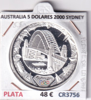 CR3756 MONEDA AUSTRALIA 5 DOLARES 2000 SYDNEY PLATA PROOF - Autres – Océanie