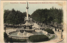 Delcampe - CPA Valence Fontaine Monumentale Et Le Boulevard Maurice Clerc FRANCE (1091270) - Valence