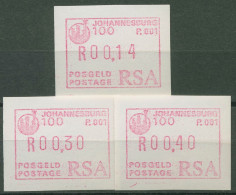 Südafrika ATM 1986 100 J. Johannesburg Satz 3 Werte ATM 2 C S1 Postfrisch - Frankeervignetten (Frama)