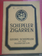 Livre, Schepeler Zigarren, Georg Schepeler, Frankfurt 1931 - Books