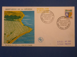 DZ19 ILE DE LA REUNION   LETTRE FDC      COVER 1964 +  ST DENIS    +  AFF.  INTERESSANT++ + - Cartas & Documentos