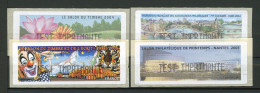 BT4-4 Timbres De Distributeur 4 Vignettes TEST IMPRIMANTE Différentes Paris De 2012   A Saisir !!! - 1999-2009 Vignettes Illustrées