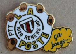 LA POSTE DE RENENS VAUD - 1020 - SUISSE - PTT - CA BOUGE - SWISS POST - SCHWEIZ - SVIZZERA - SWITZERLAND - (BLEU) - Mail Services