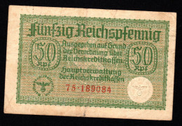 1940-45  50 Reichspfennig Allemagne - 50 Reichsmark