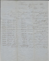 1852 De Firminy Unieux Loire Jacob Holzter Fabrications Limes Loire Pour Espy à Foix Maitre De Forges V.HISTORIQUE - 1800 – 1899