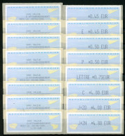 BT4-5 Timbres De Distributeur 8 Vignettes + 8 Reçus De 2003 Dont 3 Grosses Valeurs   A Saisir !!! - 2000 Type « Avions En Papier »