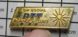 1217 Pin's Pins / Beau Et Rare : POSTES / PTT GIP SOCIAL VACANCES CLUB - Mail Services