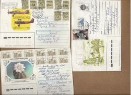 RUSSIE - LOT DE 3 LETTRES AFFRANCHISSEMENT DIVERS  ANNEE 1990++ - Lettres & Documents