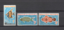 WALLIS ET FUTUNA  TAXE  N° 37 à 39     NEUFS SANS CHARNIERE  COTE 6.00€    POISSON ANIMAUX FAUNE - Postage Due