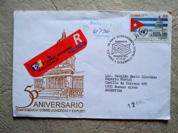 REPUBLIC Of CUBA. FDC Envelope Sent To The Republic Of Argentina Commemorating The "50th Anniversary Of The Conference - FDC