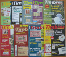 REVUE TIMBRES MAGAZINE Année 2006 (n° 64 à 67, 69 à 73). - Français (àpd. 1941)