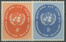 UNO New York 1958 UNO-Emblem 70/71 Postfrisch - Neufs