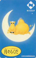 Télécarte JAPON / 110-165362 - ANIMAL - CHAMEAU Bourse Lune / NISSAY - CAMEL JAPAN Free Phonecard - KAMEL / Assu - 345 - Autres & Non Classés
