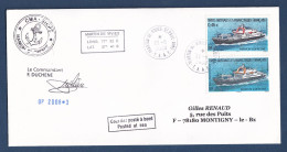 TAAF - Lettre Officielle - YT N° 520 - Navire - Marion Dufresne - Le Commandant F Duchene - Signé - 2008 - Lettres & Documents
