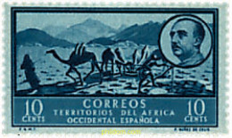 756046 MNH AFRICA OCCIDENTAL ESPAÑOLA 1950 VISTAS Y EFIGIE DEL GENERAL FRANCO - Autres & Non Classés