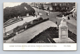 SOUTHEND-on-SEA - Queen Victoria Statue And Royal Terrace - IXL Series - Southend, Westcliff & Leigh