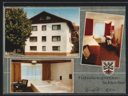 AK Gersfeld /Rhön, Hotel-Pension Schleicher, Tannerstrasse 1 - Rhön