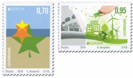 Luxembourg 2016 Europa CEPT Think Green Set Of 2 Stamps MNH - 2016