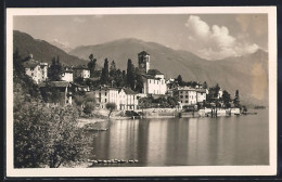 AK Brissago /Lago Maggiore, Panorama Mit Bergen - Brissago