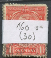 Grande Bretagne Lot 1924 Y&T N°160 - Michel N°155 (o) - 1p George V  - Lot De 30 Timbres - Sheets, Plate Blocks & Multiples
