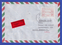 Portugal Frama-ATM 1981, Eil-Brief Mit ATM 003 77,0 Aus OA Und Orts-O 18.1.83 - Machine Labels [ATM]