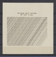 USA 1994 ATM PMC-Gard Testquittung PRINTER TEST PATTERN   Selten ! - Autres & Non Classés