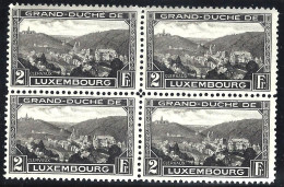 LUXEMBOURG - 1927 - BLOC DE 4 - GRAND DUCHÉ - Y.T N° 208 - - Autres & Non Classés