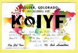 CARTES QSL / RADIO F8LP / COLORADO, USA / 1958 - Altri & Non Classificati