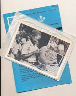 BELGIAN CONGO BELGIUM INDEPENDENCE COB 1139/1146 FOLDER OF THE POST IN DUTCH AND MC - Autres & Non Classés
