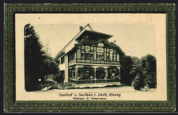 Präge-AK Möhlin, Riburg, Gasthof Zum Schiff E. Ackermann, Passepartou - Möhlin
