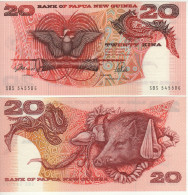 PAPUA NEW GUINEA   20 Kina  P10a  (1989)  "Bird If Paradise +  Boar, Conches At Back"      UNC - Papua New Guinea